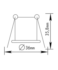 Βάση Σποτ G4 Χωνευτή Στρογγυλή Νίκελ ACA – BS3153NCP