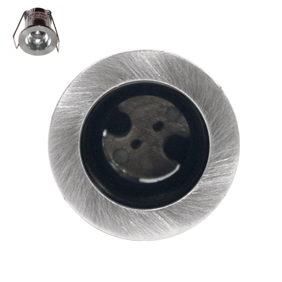 Βάση Σποτ G4 Χωνευτή Στρογγυλή Νίκελ Μάτ ACA – BS3153NNM