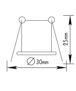 Βάση Σποτ G4 Χωνευτή Στρογγυλή Χρυσό Μάτ ACA – BS3153GM