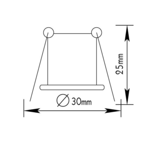 Βάση Σποτ G4 Χωνευτή Στρογγυλή Χρυσό Μάτ ACA – BS3153GM