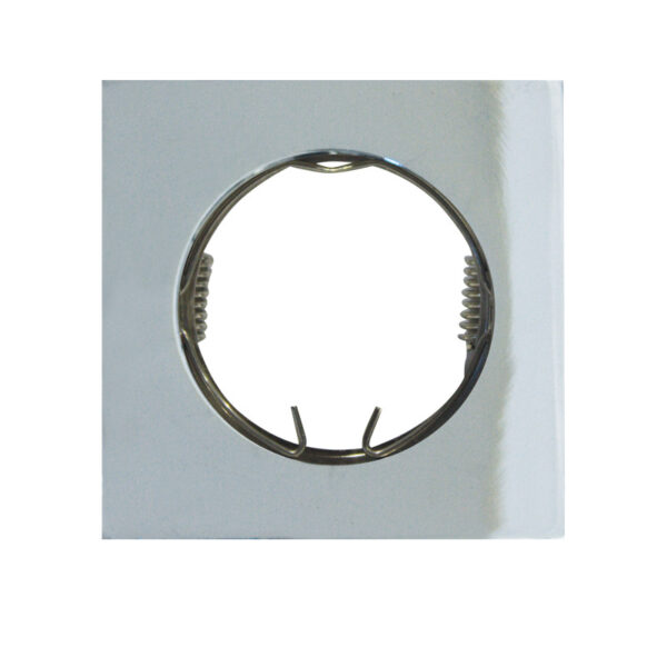 Τετράγωνο Χωνευτό Σποτ Αλουμινίου GU10 MR16 Νίκελ  ACA – BS3159CPMR16