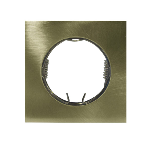 Τετράγωνο Χωνευτό Σποτ Αλουμινίου GU10 MR16 Μπρονζε ACA – BS3159GABMR16