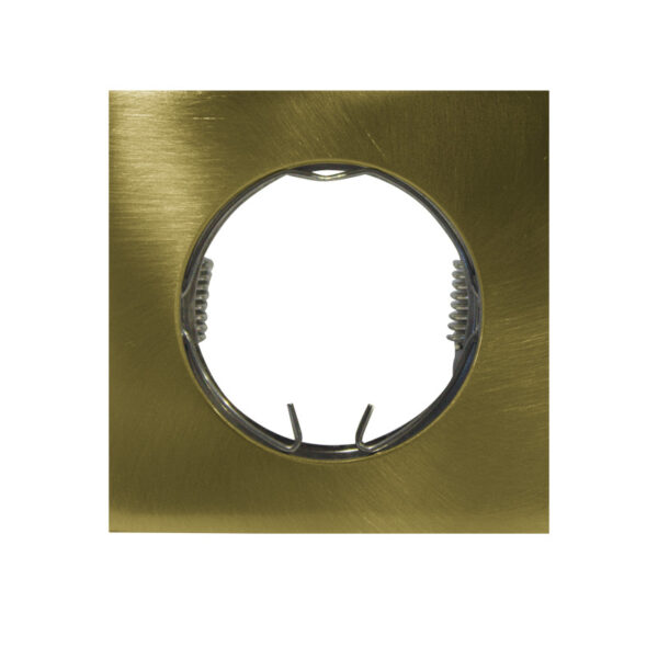 Τετράγωνο Χωνευτό Σποτ Αλουμινίου GU10 MR16 Χρυσό Ματ ACA – BS3159GMMR16