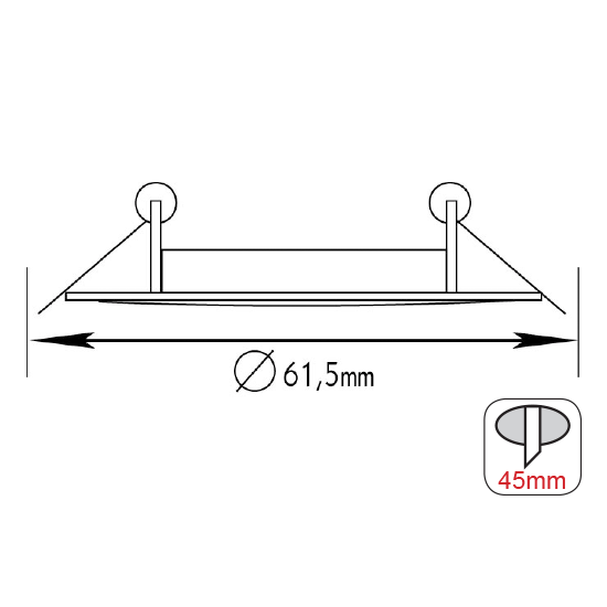 Βάση Σποτ MR11 Χωνευτή Στρογγυλή Σταθερή Λευκό Αλουμίνιο ACA – BS3161W