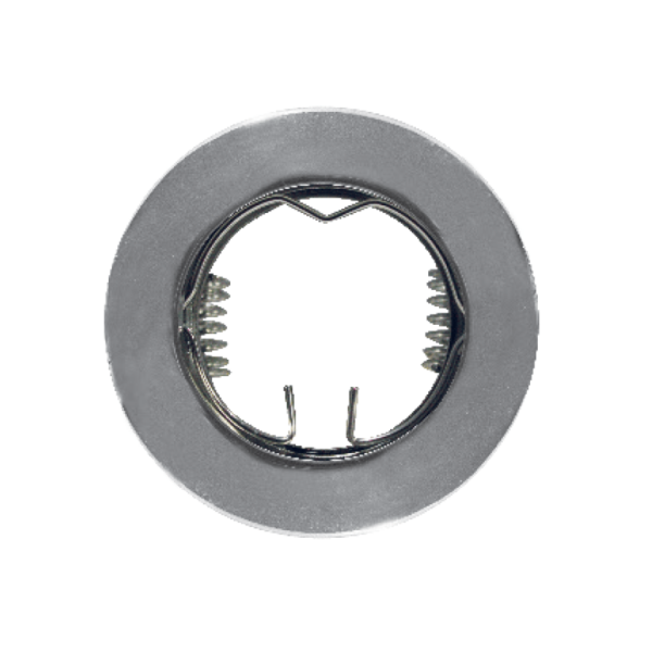 Βάση Σποτ MR11 Χωνευτή Στρογγυλή Σταθερή Ασημί Αλουμίνιο ACA – BS3161CP