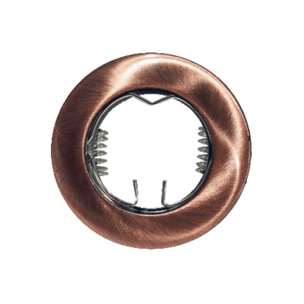 Βάση Σποτ MR11 Χωνευτή Στρογγυλή Σταθερή Χάλκινο Αλουμίνιο ACA – BS3161RAB