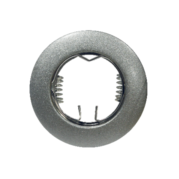 Βάση Σποτ MR11 Χωνευτή Στρογγυλή Σταθερή Γκρι Βαφής Αλουμίνιο ACA – BS3161SG