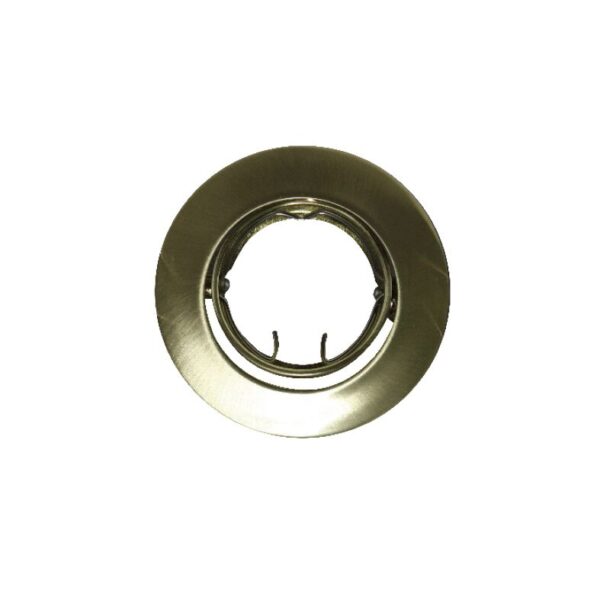 Βάση Σποτ MR11  ACA Χωνευτή Στρογγυλή Ρυθμιζόμενη Χρυσό Ματ – BS3259GM