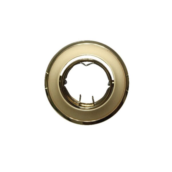 Βάση Σποτ MR11 ACA Χωνευτή Στρογγυλή Ρυθμιζόμενη Χρυσό Περλέ – BS3259GPG