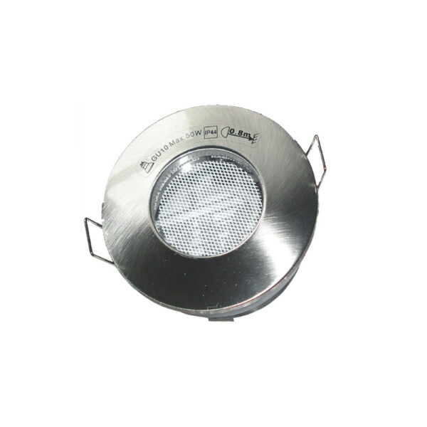 Βάση Σπότ Αδιάβροχη IP45 Νίκελ Ματ 1xGU10 MR16 ACA – BS3404NM