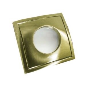 Βάση Σποτ GU10 – MR16 Χωνευτή Τετράγωνη Σταθερή Αδιάβροχη IP45 Μπρονζέ ACA – BS3406GAB