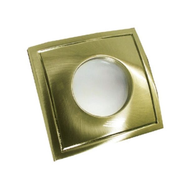 Βάση Σποτ GU10 – MR16 Χωνευτή Τετράγωνη Σταθερή Αδιάβροχη IP45 Μπρονζέ ACA – BS3406GAB