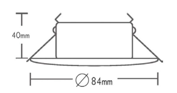 Βάση Σποτ GU10 – MR16 Χωνευτή Στρογγυλή Σταθερή Αδιάβροχη IP45 Χρυσό Ματ ACA – BS3407GM