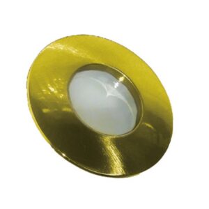 Βάση Σποτ GU10 – MR16 Χωνευτή Στρογγυλή Σταθερή Αδιάβροχη IP45 Χρυσό Ματ ACA – BS3407GM