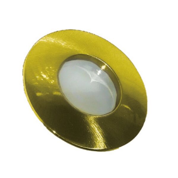 Βάση Σποτ GU10 – MR16 Χωνευτή Στρογγυλή Σταθερή Αδιάβροχη IP45 Χρυσό Ματ ACA – BS3407GM