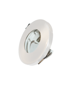 Βάση Σποτ GU10 – MR16 Χωνευτή Στρογγυλή Αδιάβροχη Λευκή IP45 ACA – BS34GUCRW