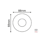 Βάση Σποτ GU10 – MR16 Χωνευτή Στρογγυλή Λευκή ACA-BS620W