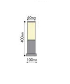 Φωτιστικό Δαπέδου 1xΕ27 Κολωνάκι Κήπου 40cm Ανοξείδωτο Ατσάλι Inox IP45 ACA – BT1003BH045