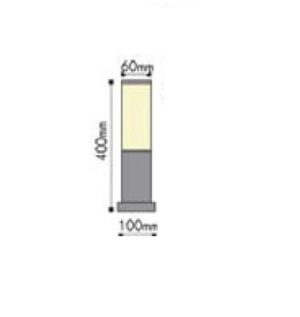 Φωτιστικό Δαπέδου 1xΕ27 Κολωνάκι Κήπου 40cm Ανοξείδωτο Ατσάλι Inox IP45 ACA – BT1003BH045