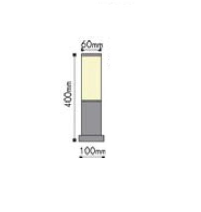 Φωτιστικό Δαπέδου 1xΕ27 Κολωνάκι Κήπου 40cm Ανοξείδωτο Ατσάλι Inox IP45 ACA – BT1003BH045