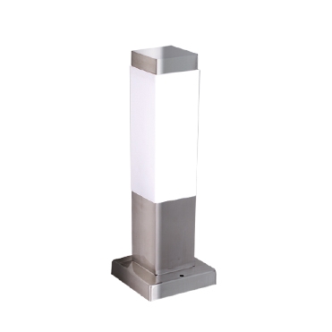 Φωτιστικό Δαπέδου 1xΕ27 Κολωνάκι Κήπου 30cm Ανοξείδωτο Ατσάλι Inox IP45 ACA – BT1003BH030