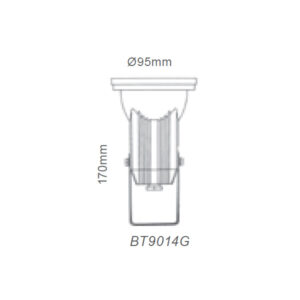 Φωτιστικό Σποτ Τοίχου/Καρφί Κήπου Γκρι 1xGU10 Αλουμινίου ACA – BT9014G