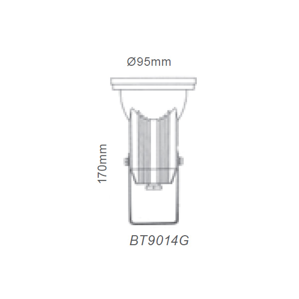 Φωτιστικό Σποτ Τοίχου/Καρφί Κήπου Γκρι 1xGU10 Αλουμινίου ACA – BT9014G