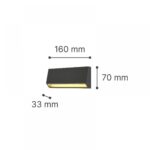 it-Lighting Blue LED 3W 3CCT Outdoor Wall Lamp Grey D:10cmx7cm (80202130)