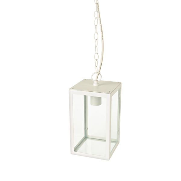 Κρεμαστό Φωτιστικό 1xE27 Λευκό Ατσάλι 16×16 IP44 ACA – CELIA1PWH