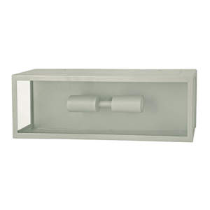 Φωτιστικό Τοίχου Απλίκα 2xE27 Γκρι Ατσάλι 16x10x45cm IP44 ACA – CELIA2WG