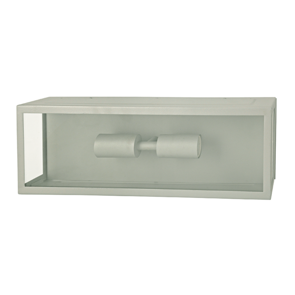 Φωτιστικό Τοίχου Απλίκα 2xE27 Γκρι Ατσάλι 16x10x45cm IP44 ACA – CELIA2WG