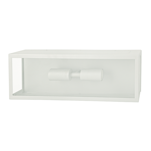 Φωτιστικό Τοίχου Απλίκα 2xE27 Λευκό Ατσάλι 16x10x45cm IP44 ACA – CELIA2WWH