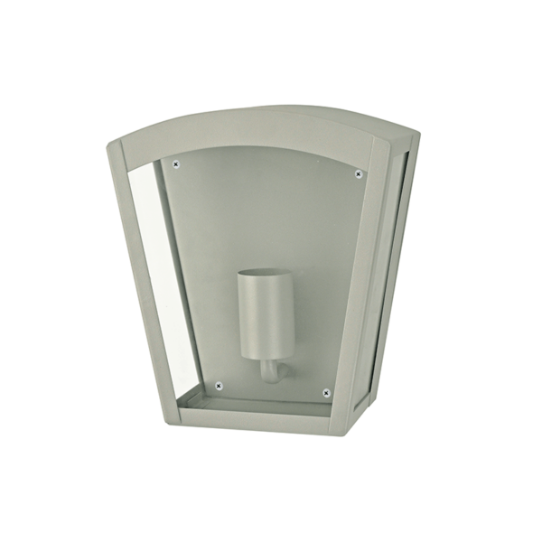 Φωτιστικό Τοίχου Απλίκα 1xE27 Γκρι Ατσάλι 22x24cm IP44 ACA – CELIAV1WG