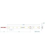 LED Ταινία 6W 24V CUBALUX Dimmable 582lm/m Αδιάβροχη IP65 Θερμό 2700K 15 Μέτρα CL13-1032