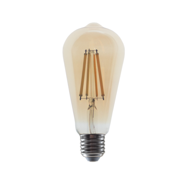 LED Λάμπα E27 Filament Edison ST64 Amber 10W Diolamp 360° 1160lm 2700K – CONDI10WWAM