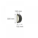it-Lighting Clear 1xE27 Outdoor Up-Down Wall Lamp Grey D:32cmx13cm (80202734)