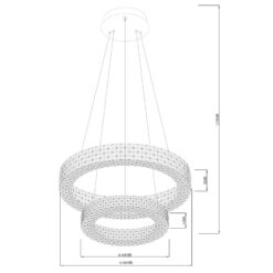 Sun Light ΠΟΛΥΦΩΤΟ-ΚΡΕΜΑΣΤΟ ΦΩΤΙΣΤΙΚΟ LED  CILA-600+400