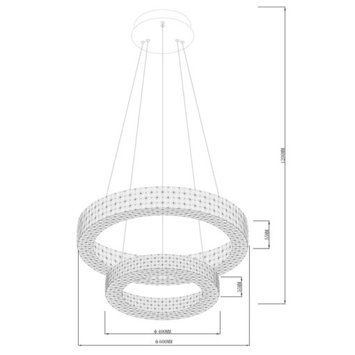Sun Light ΠΟΛΥΦΩΤΟ-ΚΡΕΜΑΣΤΟ ΦΩΤΙΣΤΙΚΟ LED  CILA-600+400