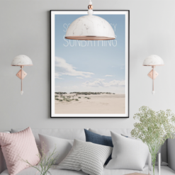 ACA DECOR   – Απλίκα Φωτιστικό 1ΧΕ27 Χρώμιο Μάρμαρο – Χρυσό Σκελετό