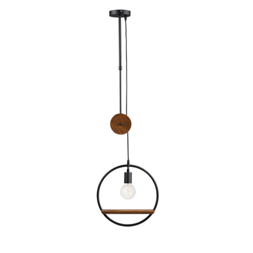 ACA DECOR   – Κρεμαστό Φωτιστικό 1ΧΕ27 Μεταλλικός Κρίκος Φ35