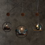 ACA DECOR   – Κρεμαστό Φωτιστικό 1ΧΕ27 Μεταλλικός Κρίκος Φ35