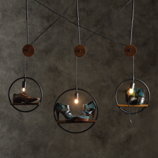 ACA DECOR   – Κρεμαστό Φωτιστικό 1ΧΕ27 Μεταλλικός Κρίκος Φ35