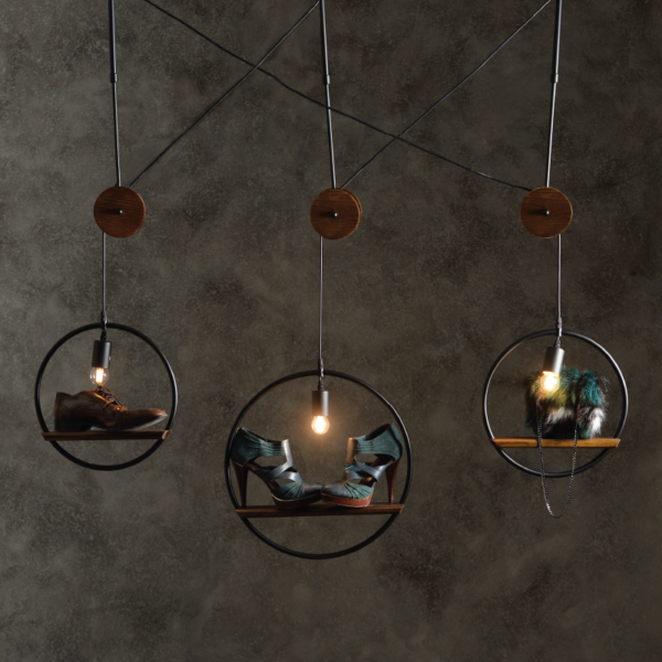 ACA DECOR   – Κρεμαστό Φωτιστικό 1ΧΕ27 Μεταλλικός Κρίκος Φ35