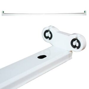 Φωτιστικό Σκαφάκι για 2x150cm Λάμπες LED T8 G13 Λευκό ACA – DELED2150SM