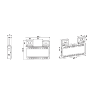 Φωτιστικό Ασφαλείας LED Μη Συνεχούς 2x3W 6000K IP65 με Κουμπί Δοκιμής & Self Test 3Η ACA – DESP460