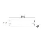 ΑΠΛΙΚΑ 2X40W E14 11X9X35cm MAN ACA DECOR   – DL112B1
