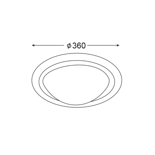 ΠΛΑΦΟΝΙΕΡΑ ΑΚΡΥΛΙΚΗ ΣΤΡΟΓΓΥΛΗ Φ36CM 2XE27 VALLETTA ACA DECOR – DL250L