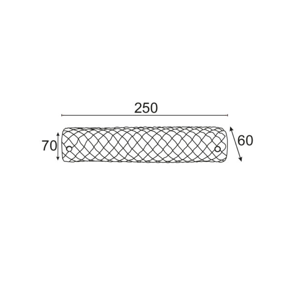 ΑΠΛΙΚΑ ΜΠΑΝΙΟΥ 1Χ40W E14 ΓΥΑΛΙ 24cm MARE ACA DECOR  – DL476A11