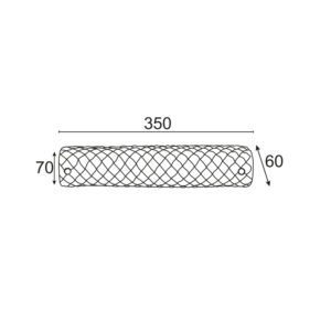 ΑΠΛΙΚΑ ΜΠΑΝΙΟΥ 2Χ40W E14 ΓΥΑΛΙ 34cm MARE ACA DECOR  – DL476A12