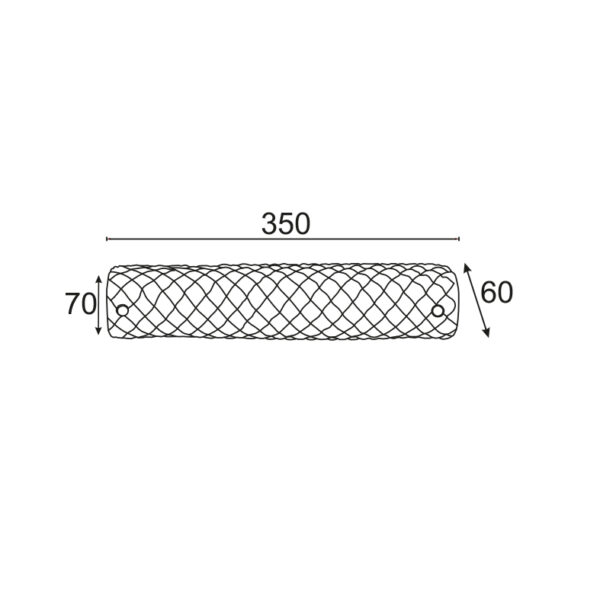 ΑΠΛΙΚΑ ΜΠΑΝΙΟΥ 2Χ40W E14 ΓΥΑΛΙ 34cm MARE ACA DECOR  – DL476A12